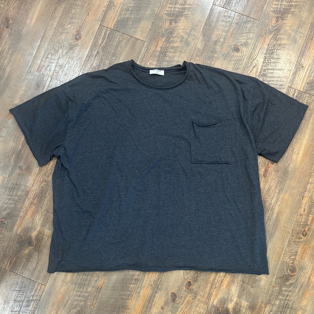 NEW w/o tags oversized t-shirt by Zenana - 2X - charcoal gray color - CUTE SHIRT